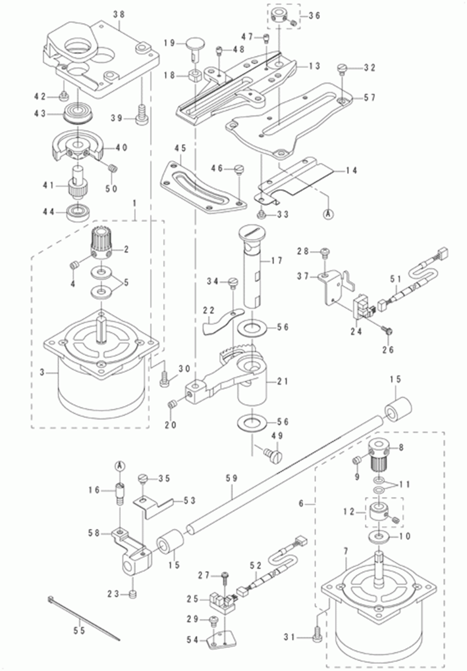 LK-1942GA - 11.FEED MECHANISM COMPONENTS