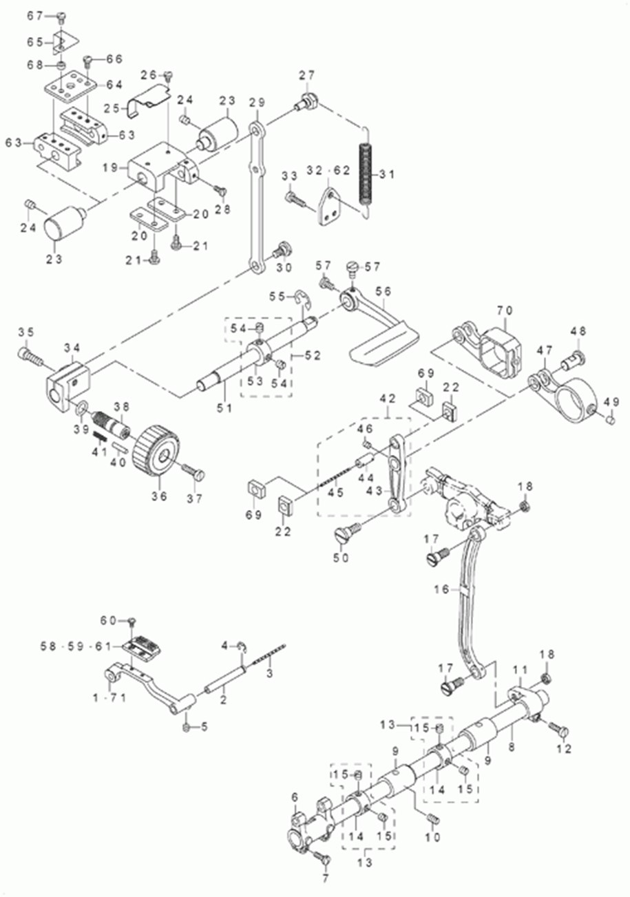 DNU-1541S - 5.FEED MECHANISM COMPONENTS