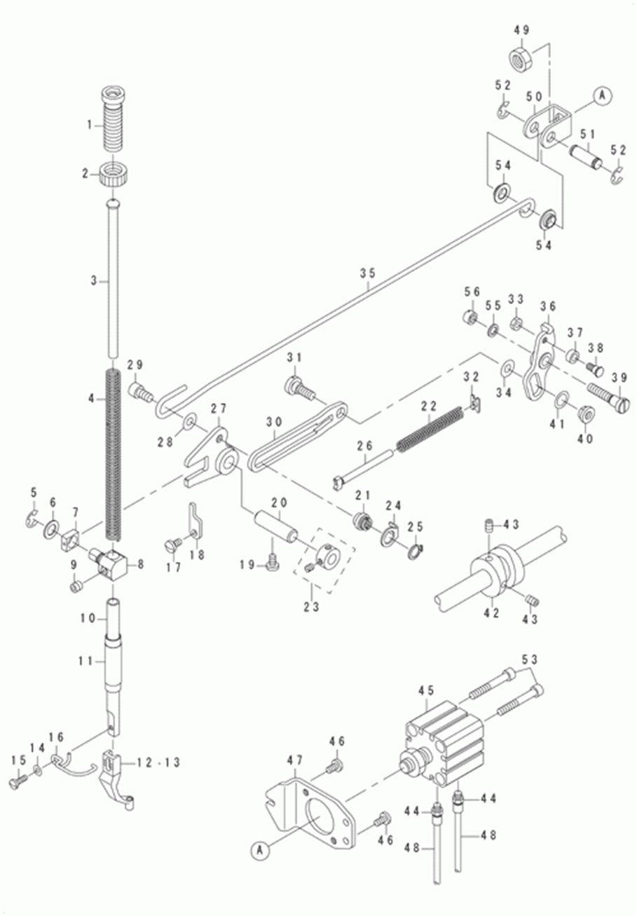 LK-1942HA - 5.PRESSER MECHANISM COMPONENTS(FOR LK-1942)