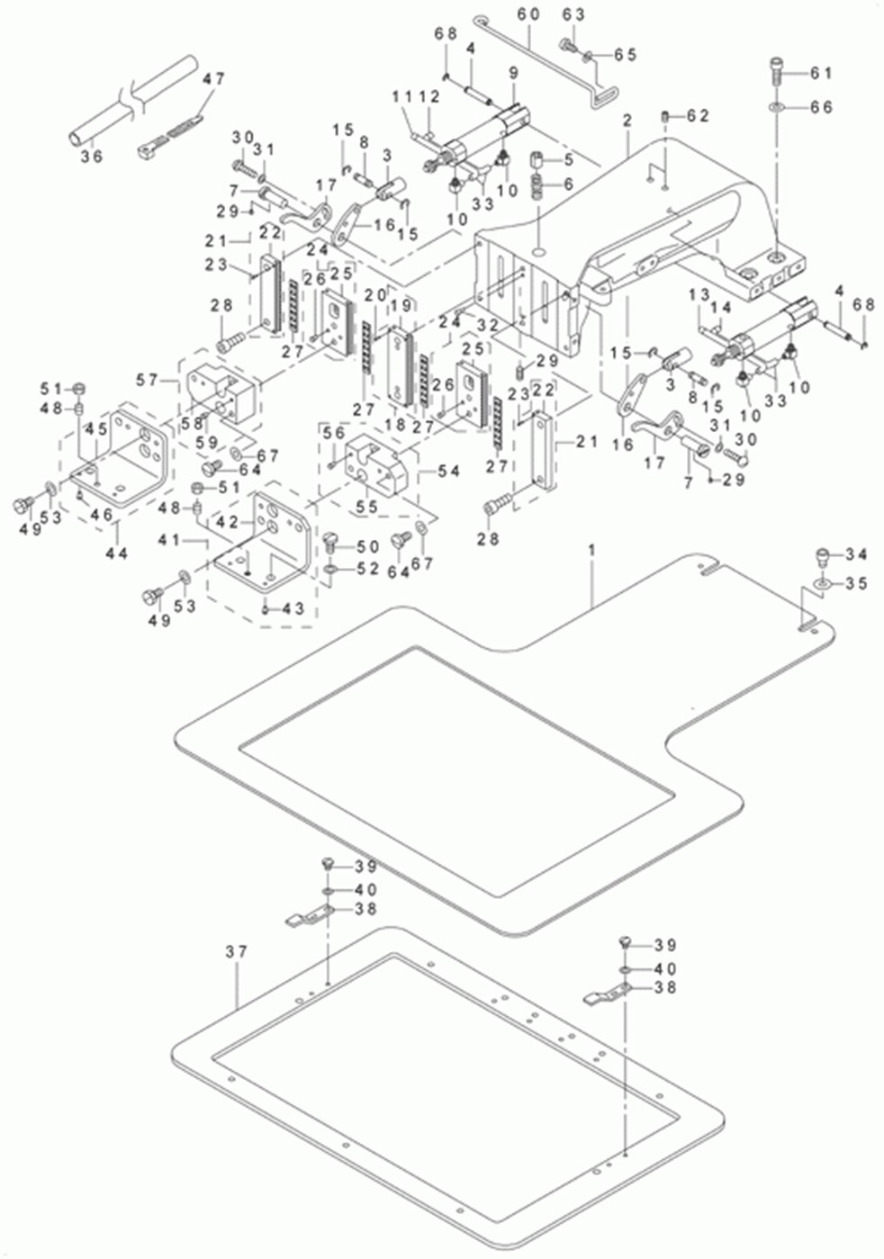 AMS-223C - 12. CLOTH FEED MECHANISM COMPONENTS