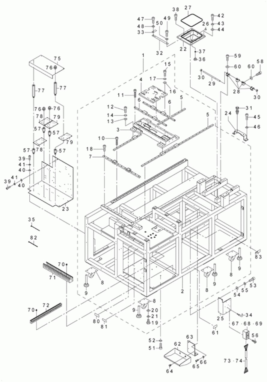 AVP-875S - 26. MAIN BODY FRAME COMPONENTS(1)