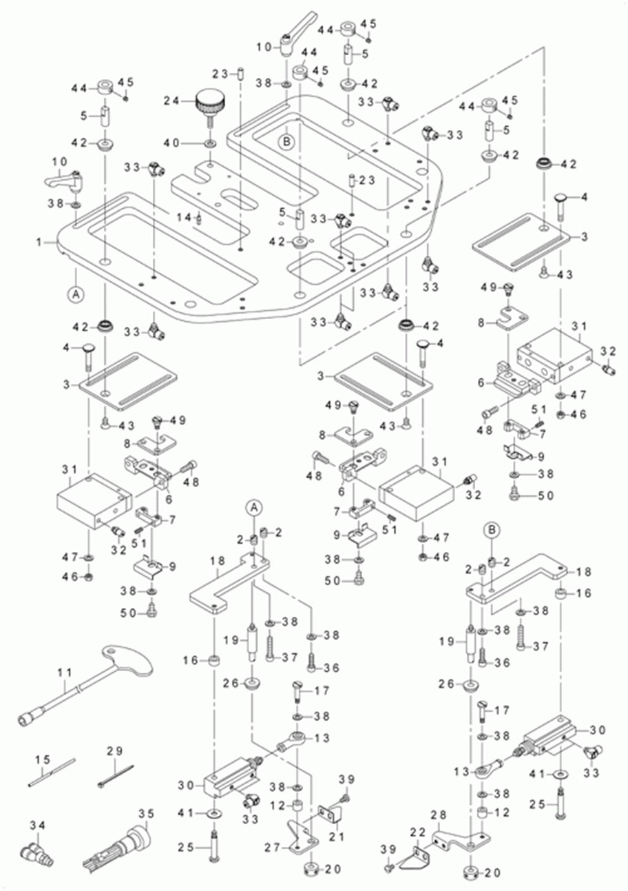 AVP-875S - 22. FOLDING BASE PLATE UNIT