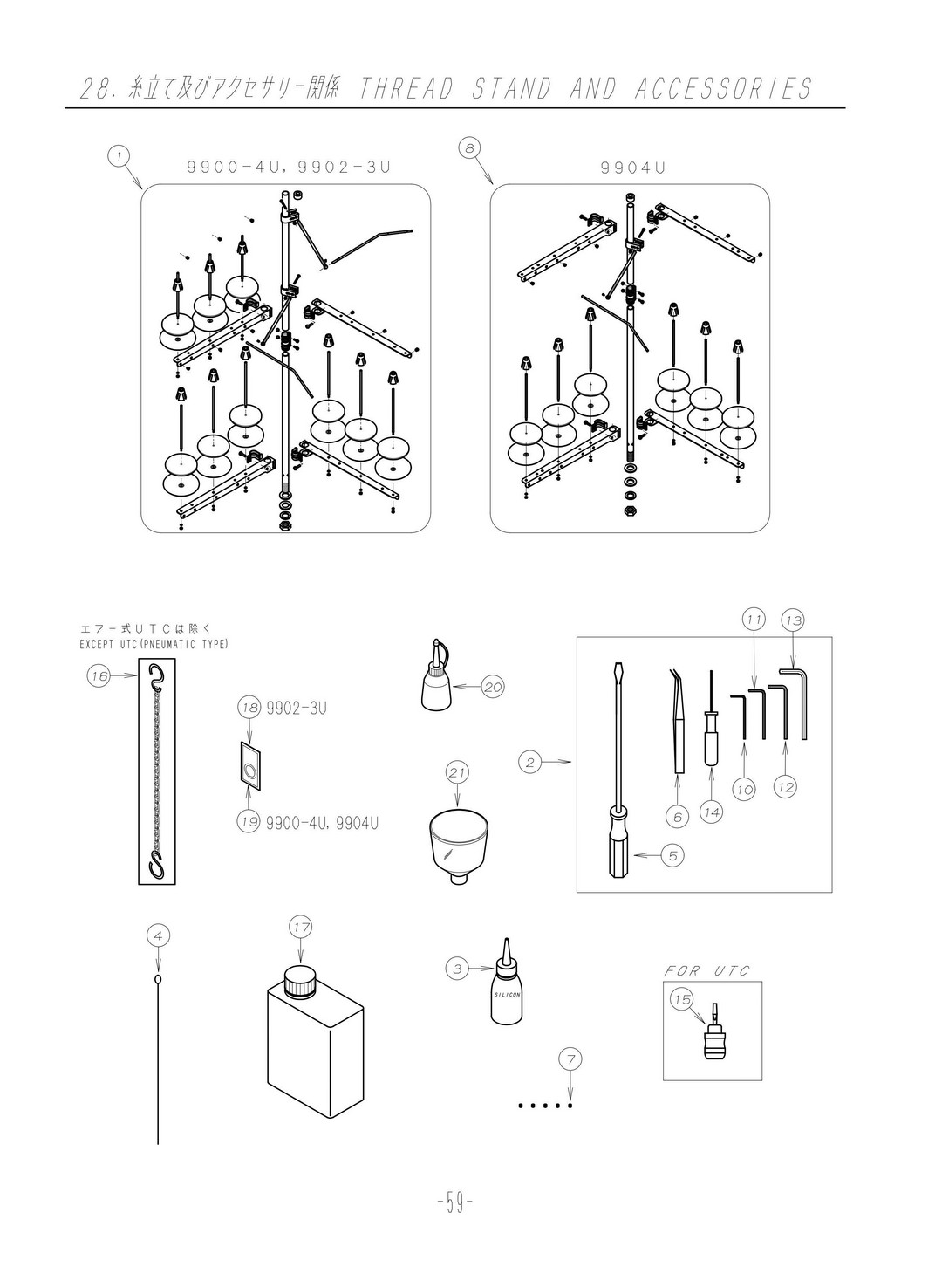 28 THREAD STAND AND ACCESSORIES