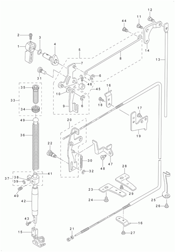 DLM-5400N-7 - 4. HAND LIFTER COMPONENTS