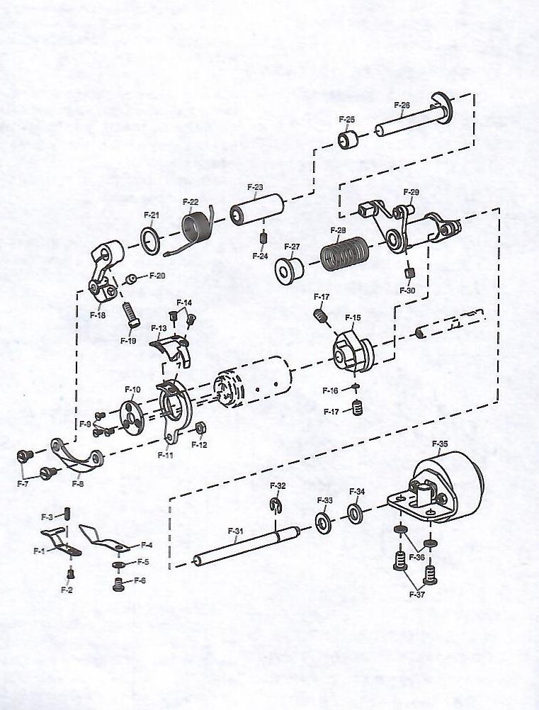 6 THREAD TRIMMER COMPONENTS (-D4) фото