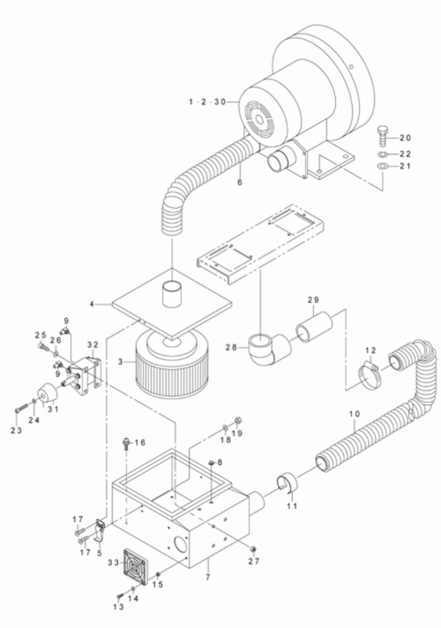 AVP-875S - 19. CLOTH SUCTION DEVICE COMPONENTS