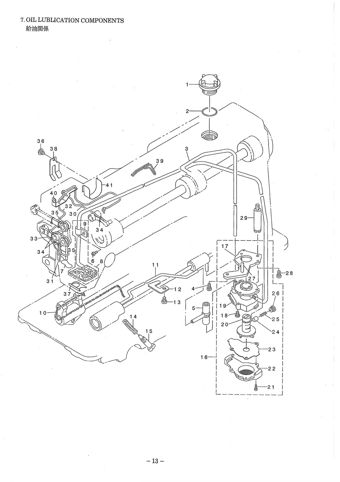 7 OIL LUBLICATION COMPONENTS