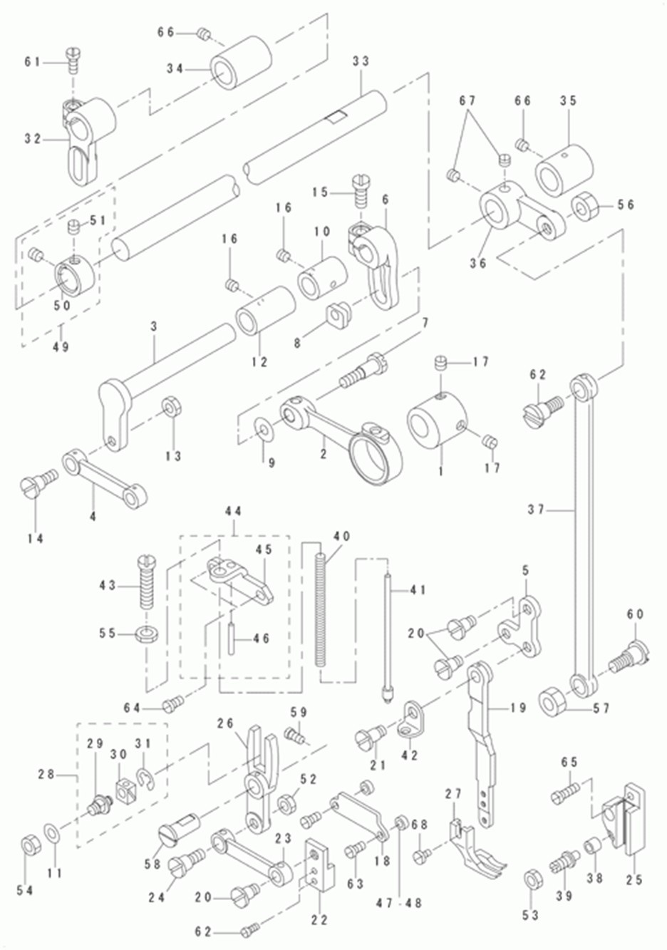 DU-140 - 8.UPPER FEED MECHANISM COMPONENTS