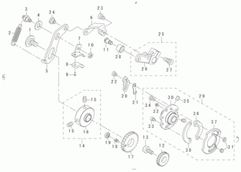 MB-1377 - 10. STITCH SELECTING PARTS COMPONENTS