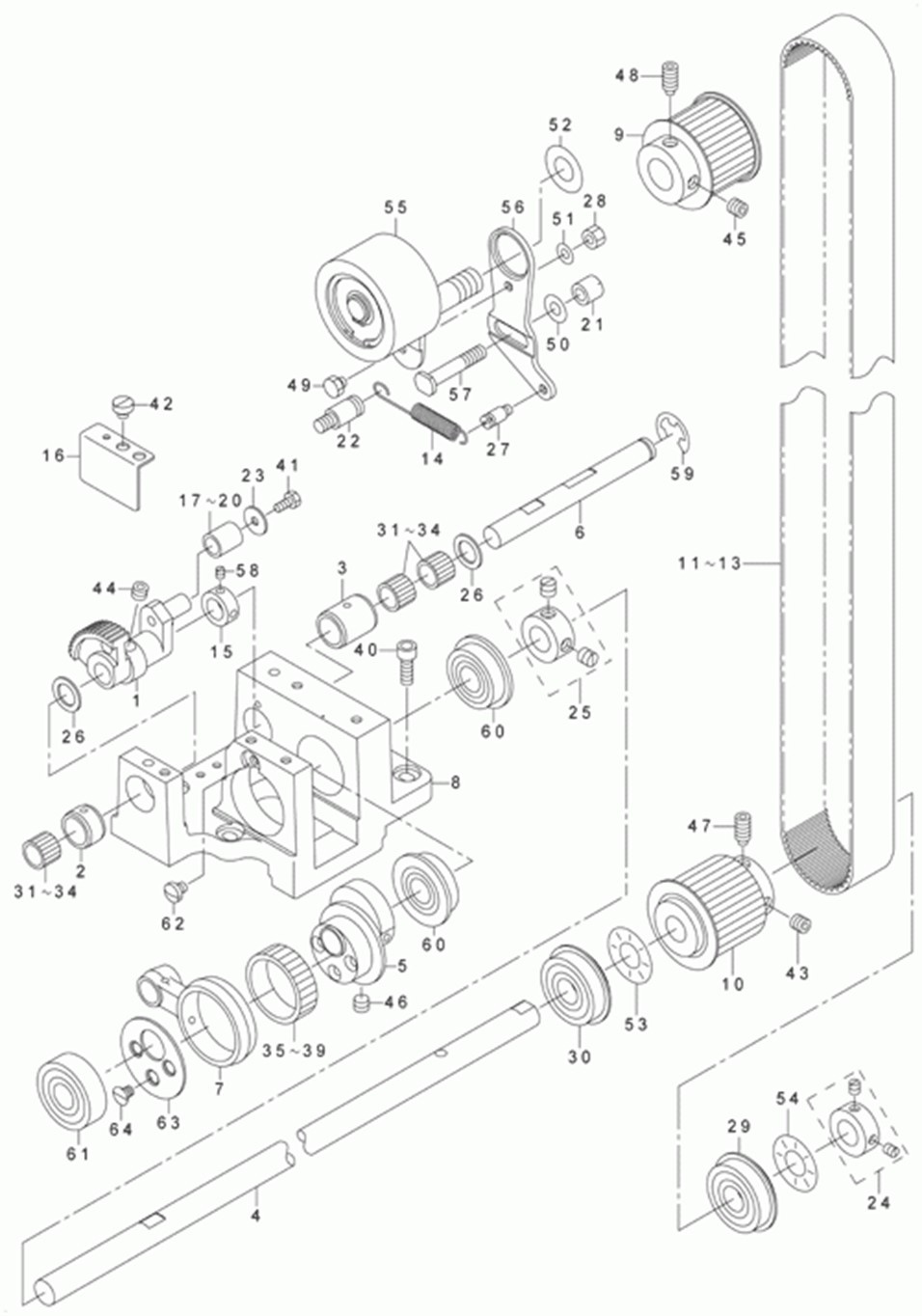 AMS-223C - 7. SHUTTLE DRIVER SHAFT COMPONENTS(2)