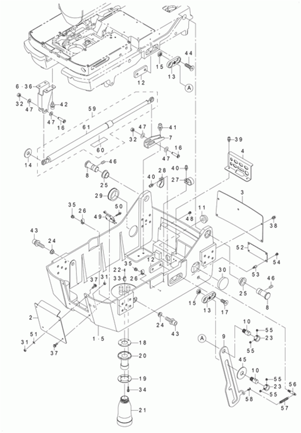 MEB-3200CS - 3. BOTTOM COVER COMPONENTS