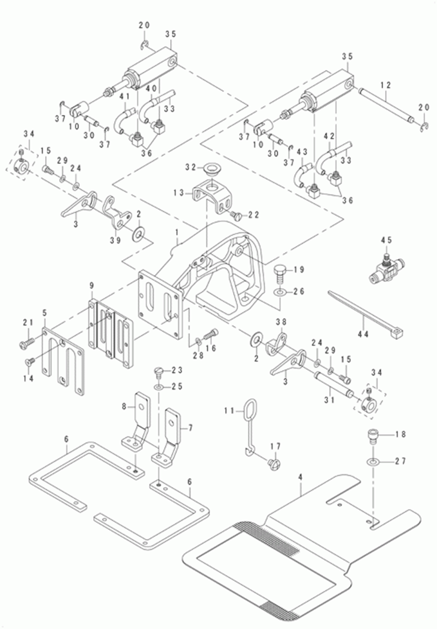 LK-1941ZA - 12.CLOTH FEED MECHANISM COMPONENTS