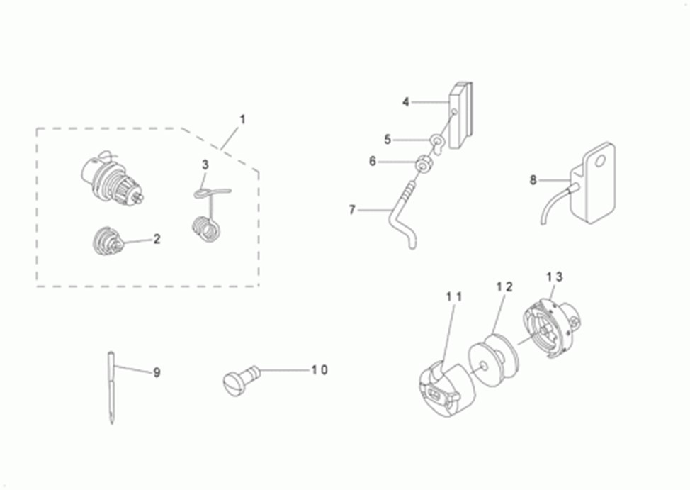 DLU-5490N - 16. EXCLUSIVE PARTS FOR DLU-5490NE-7