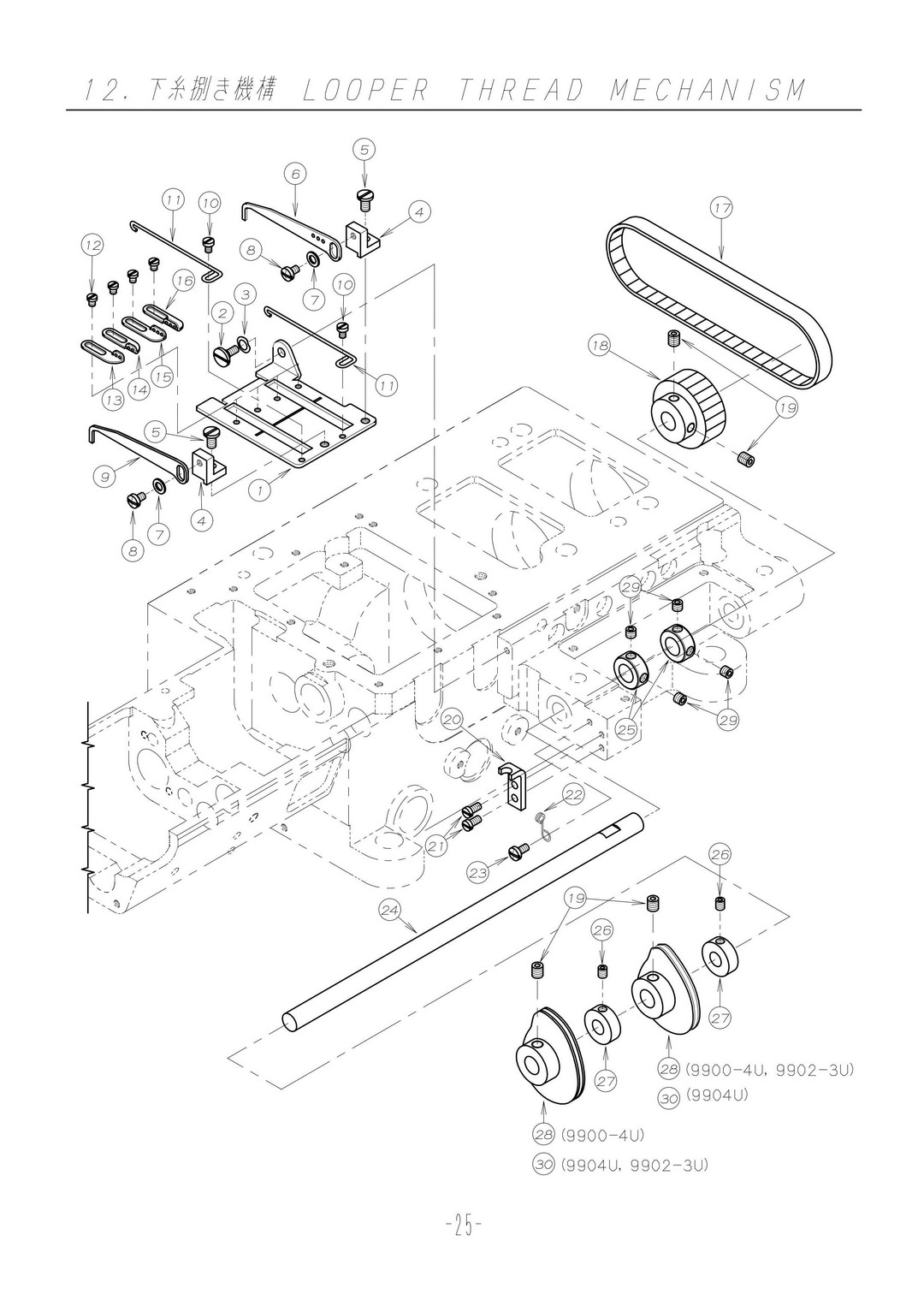 12 LOOPER THREAD MECHANISM