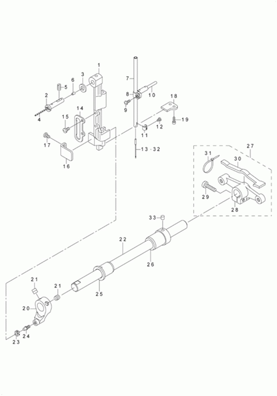 LU-1508H - 3.NEEDLE BAR ROCKING COMPONENTS