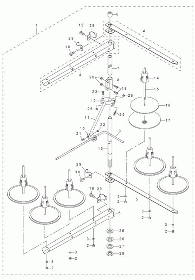 MF-7823 - 14.THREAD STAND COMPONENTS