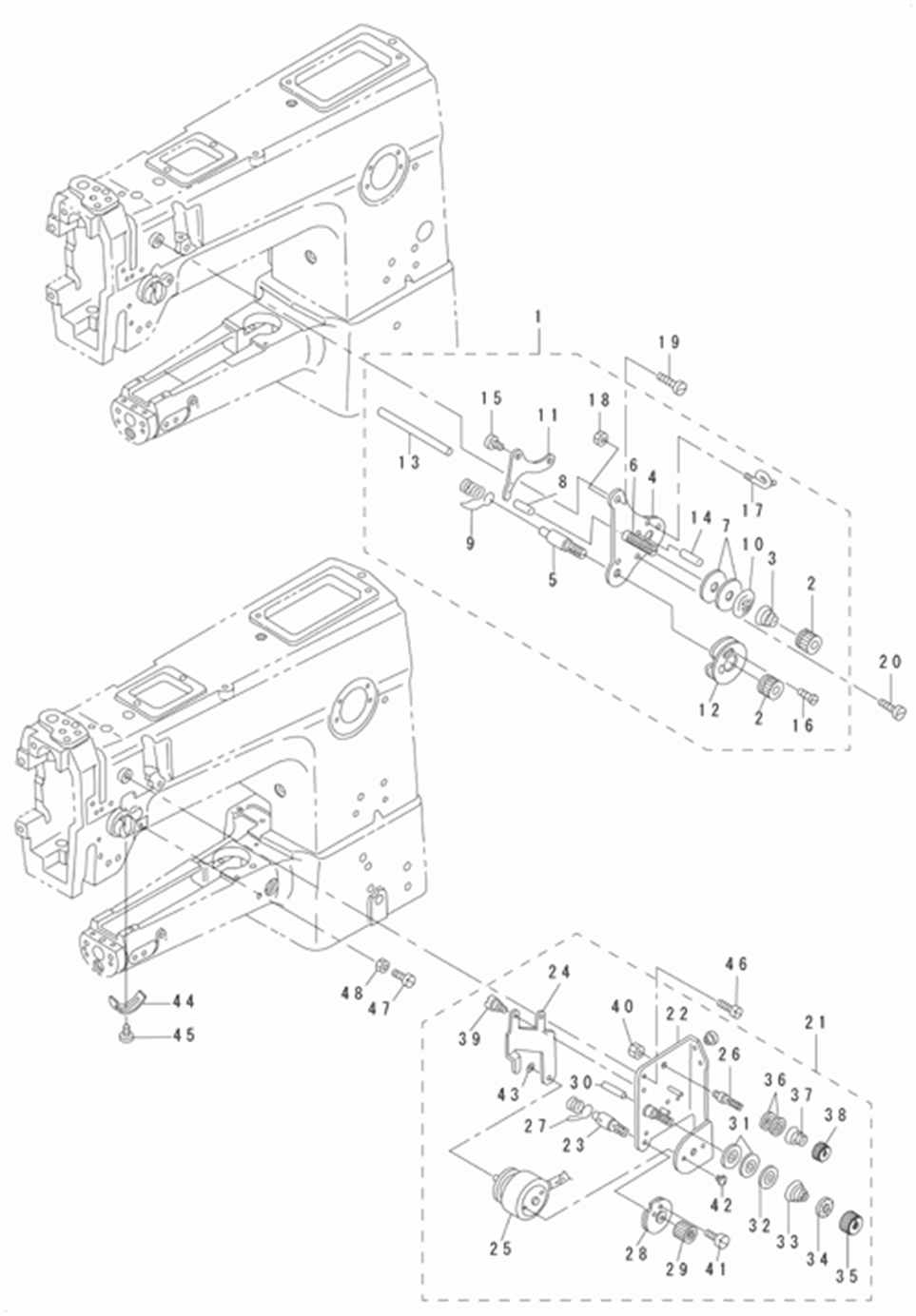 DSC-244-7 - 8.THREAD TENSION COMPONENTS