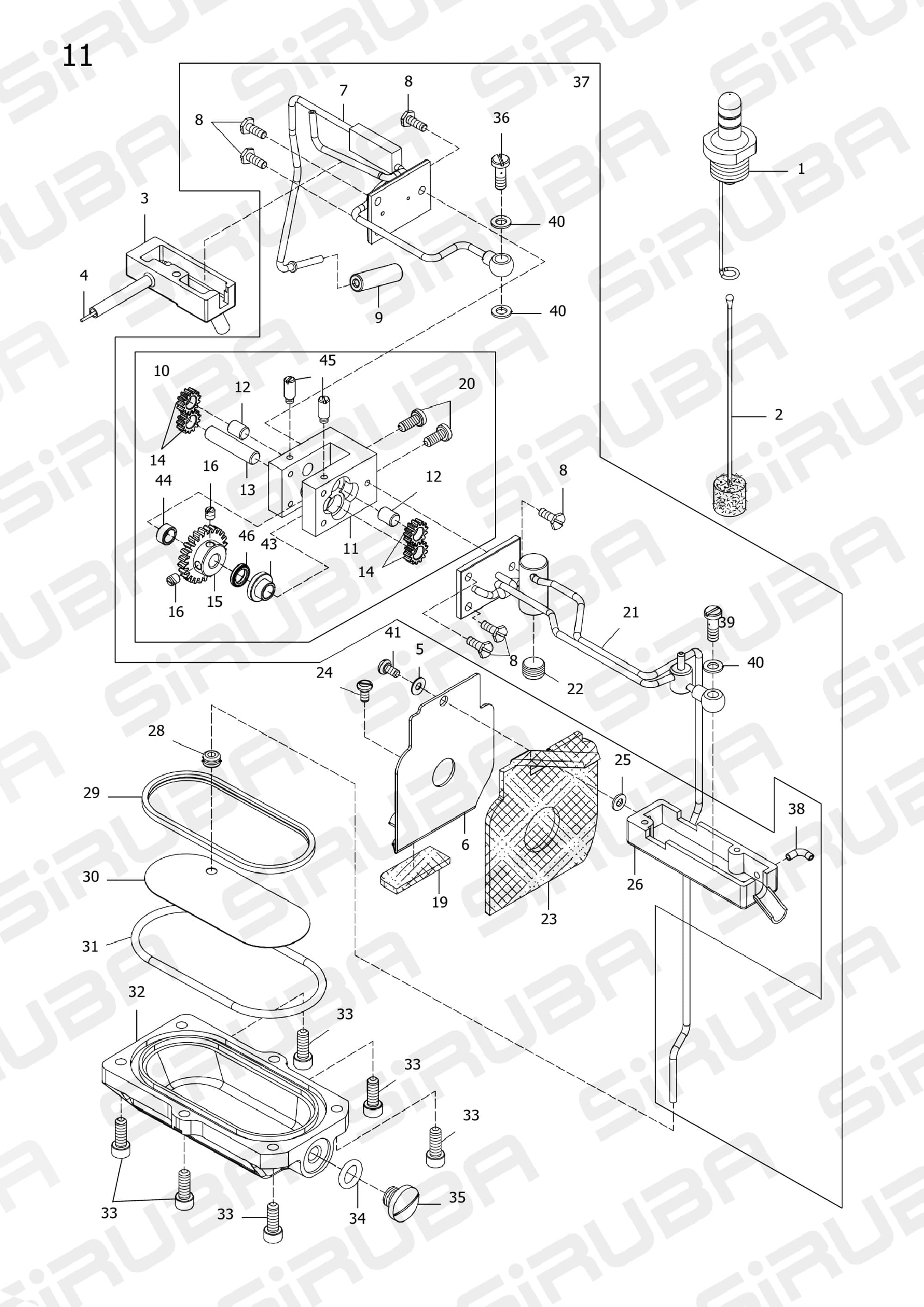 11 D007 LUBRICATING MECHANISM фото