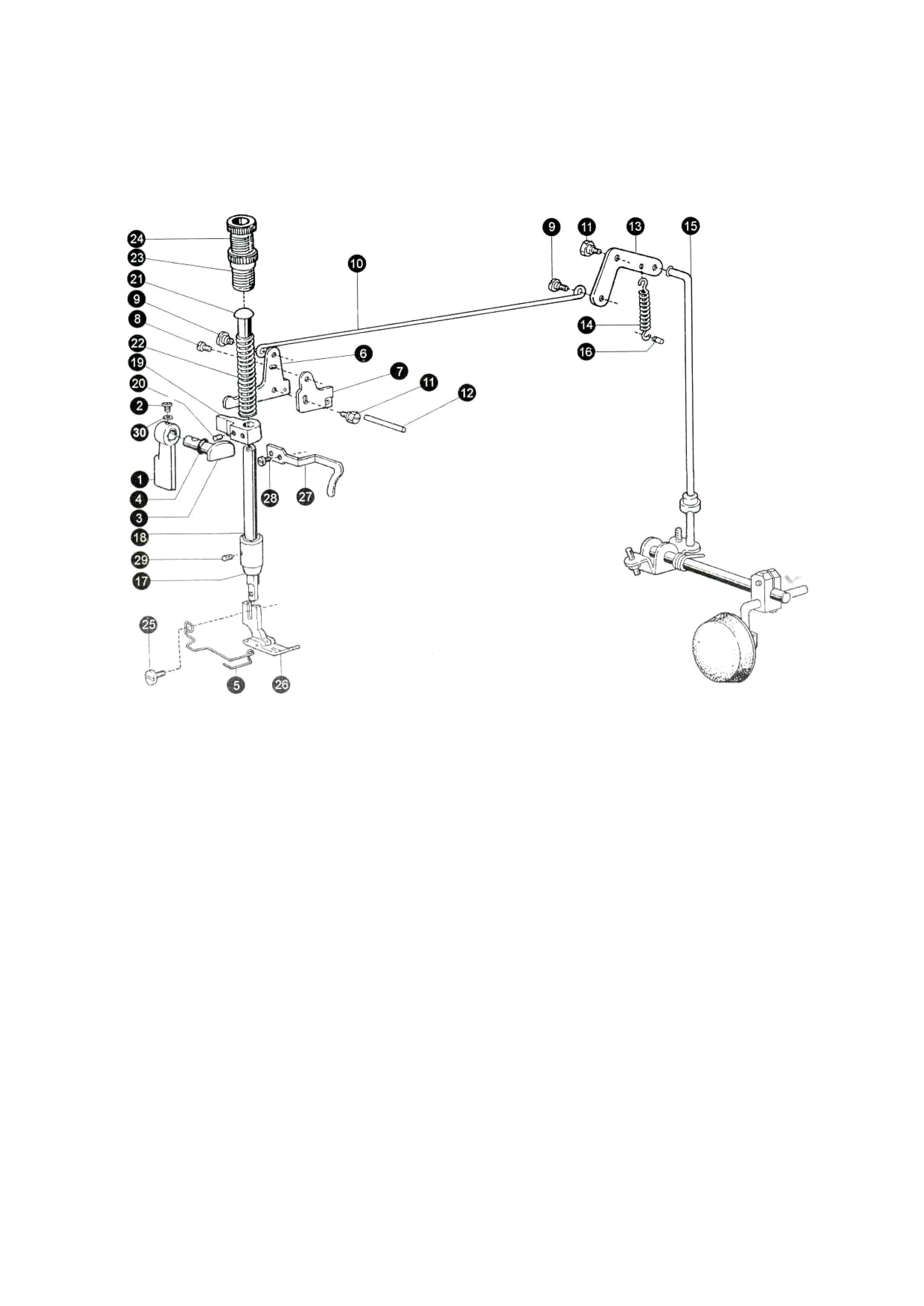 7 PRESSER FOOT MECHANISM