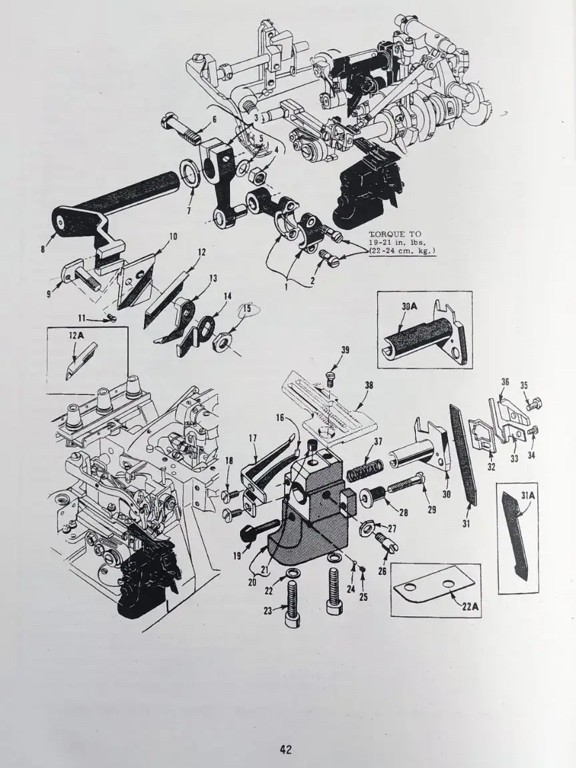 3 UPPER AND LOWER KNIFE MECHANISM фото