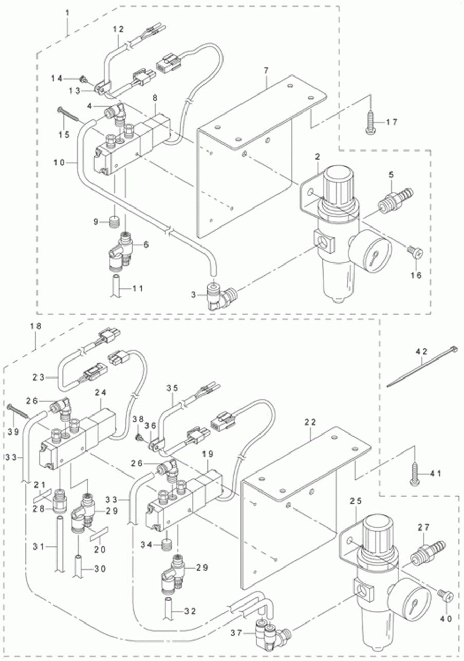 LU-1510 - 14.AIR MECHANISM COMPONENTS (FOR LU-1510-7)