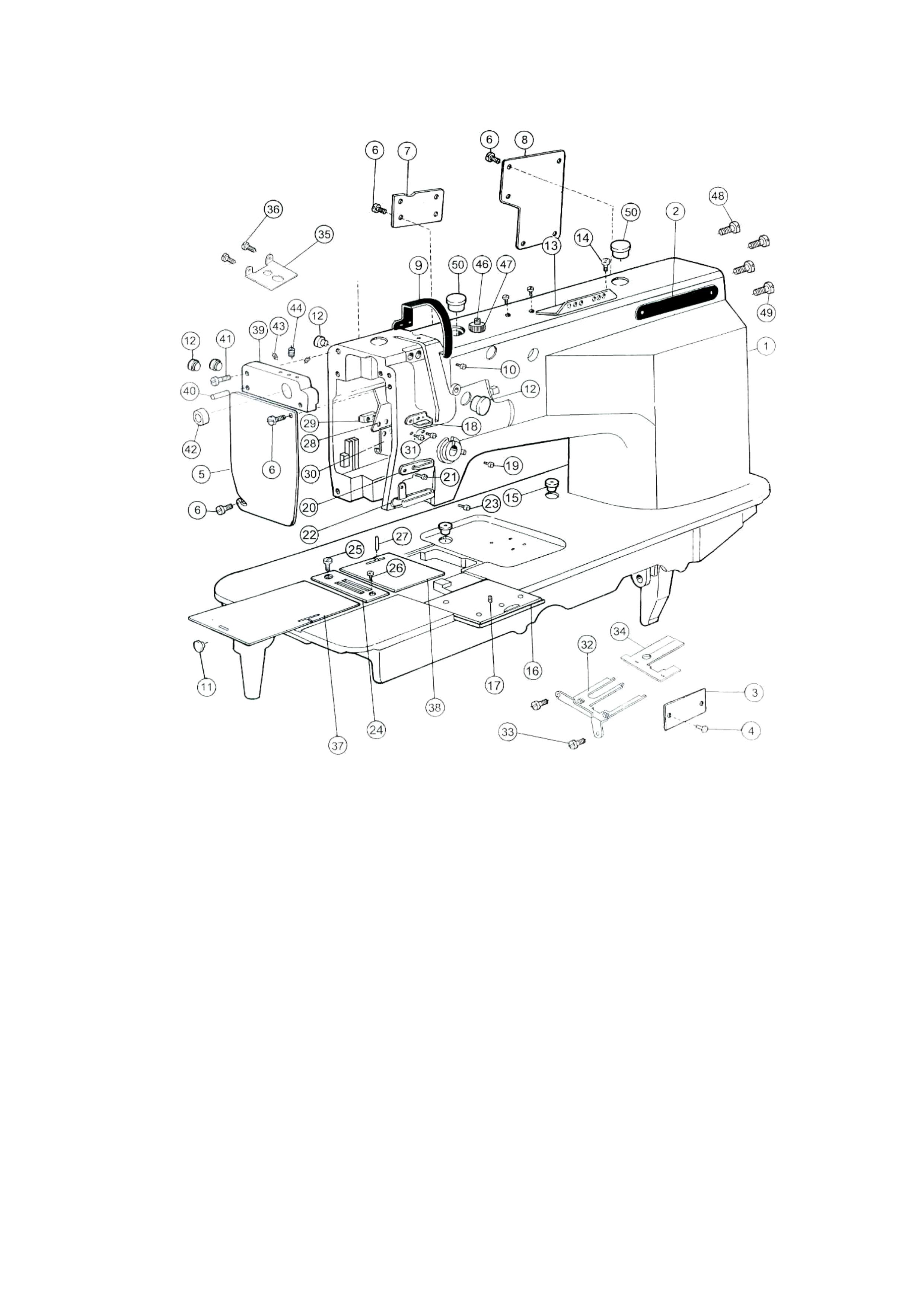 1 MACHINE ARM PARTS