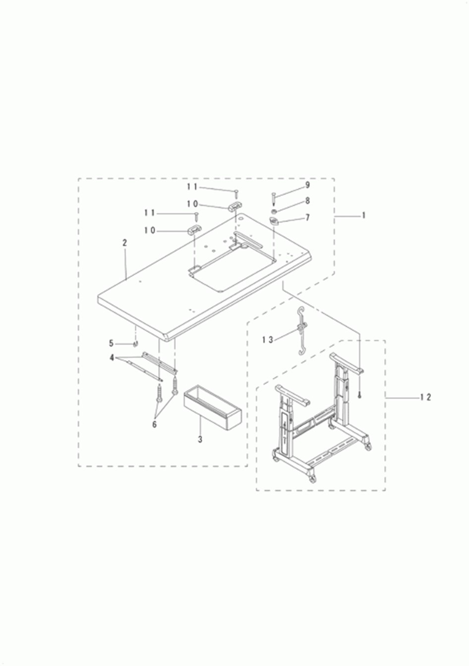 DU-140 - 12.TABLE COMPONENTS