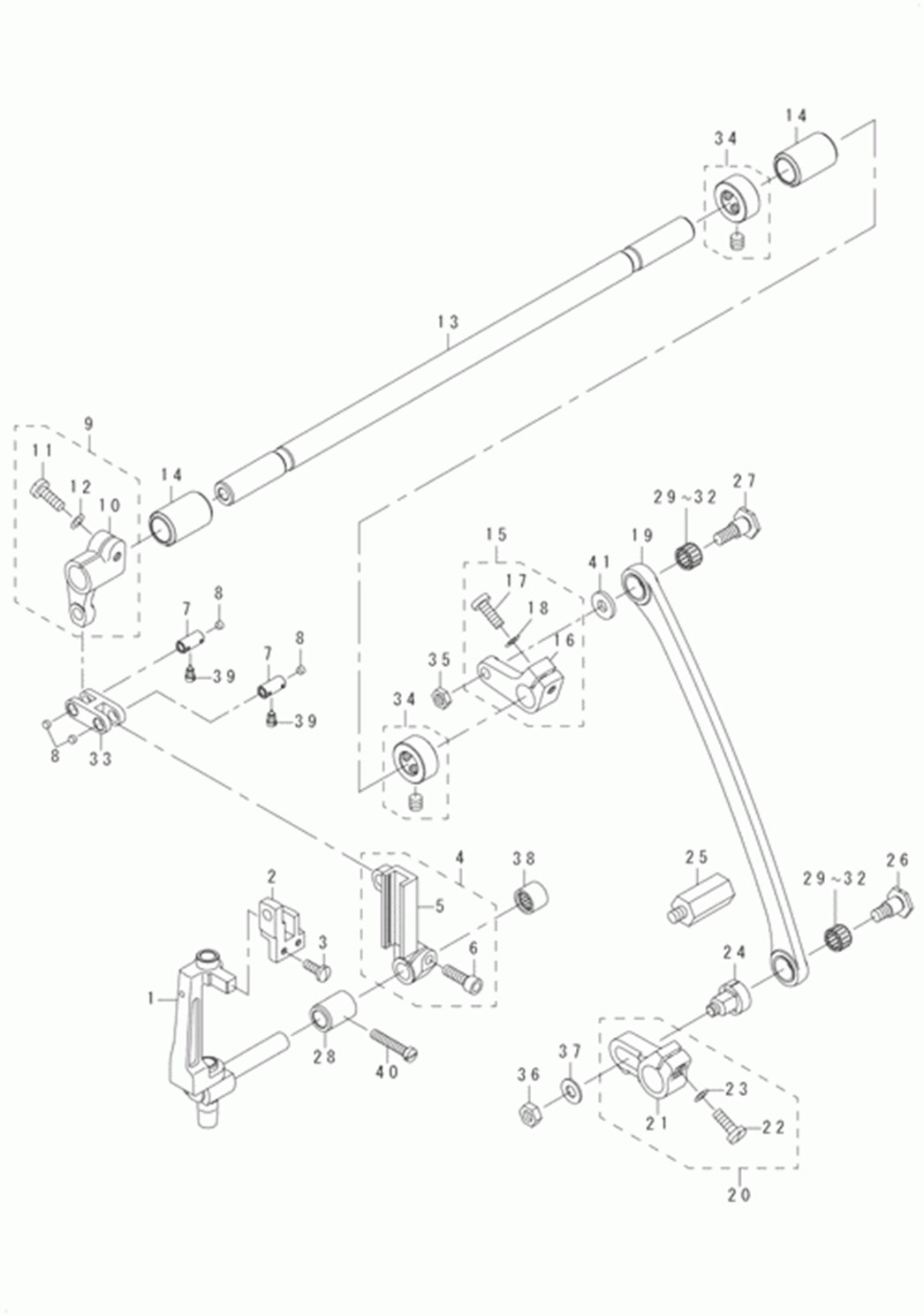 DLN-9010SS - 8. NEEDLE BAR FRAME COMPONENTS