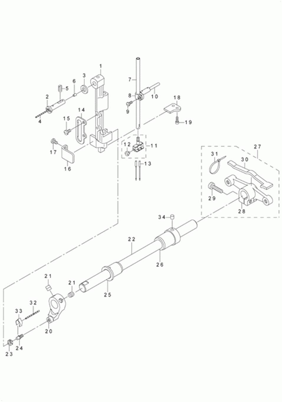 LU-1560 - 3.NEEDLE BAR ROCKING COMPONENTS