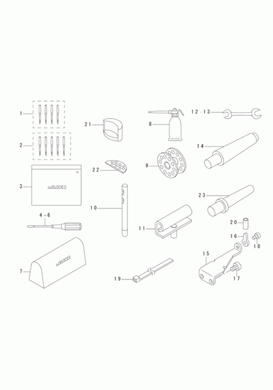 DU-140 - 13.ACCESSORIES PARTS COMPONENTS