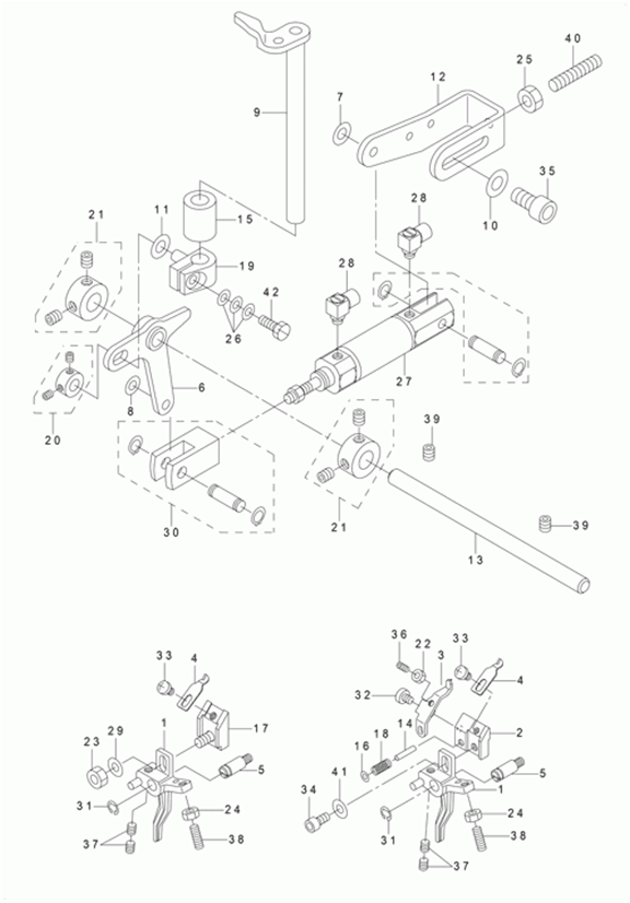 MEB-3200CS - 9. UPPER THREAD CUTTING COMPONENTS