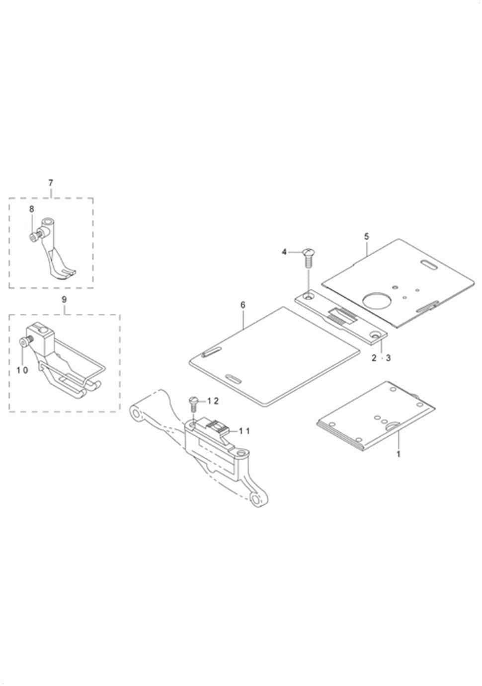 LU-2210N-7 - 22.GAUGE COMPONENTS(LU-2210 STANDARD PARTS)