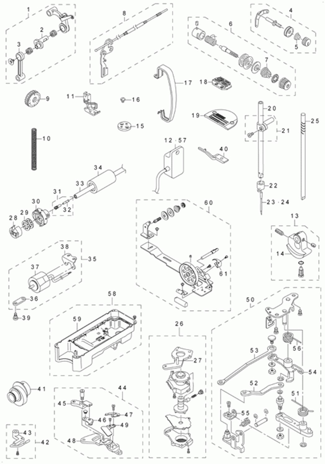 DLN-5410NJ-7 - 15. EXCLUSIVE PARTS FOR DLN-5410NJ-7