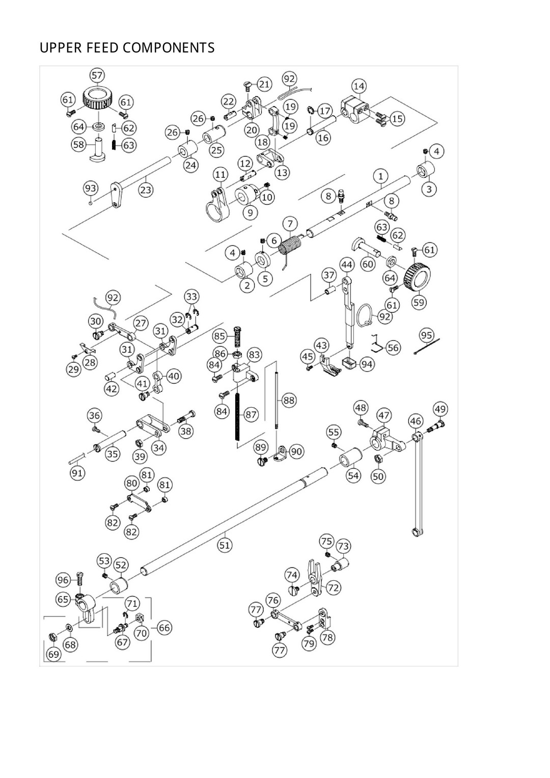 6 UPPER FEED COMPONENTS