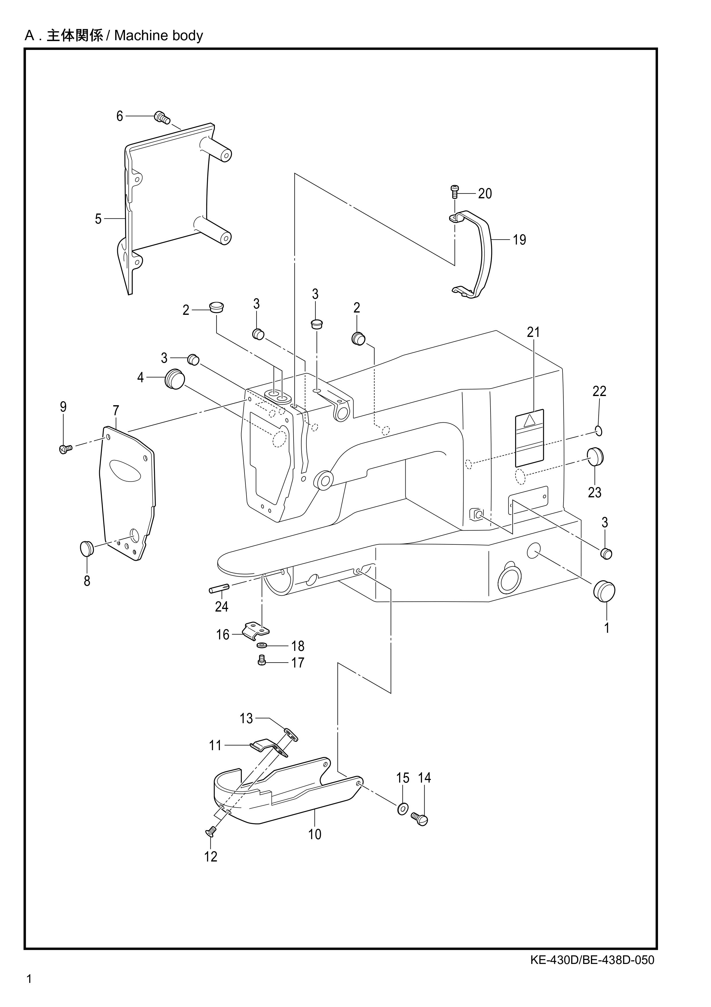 1 Machine body