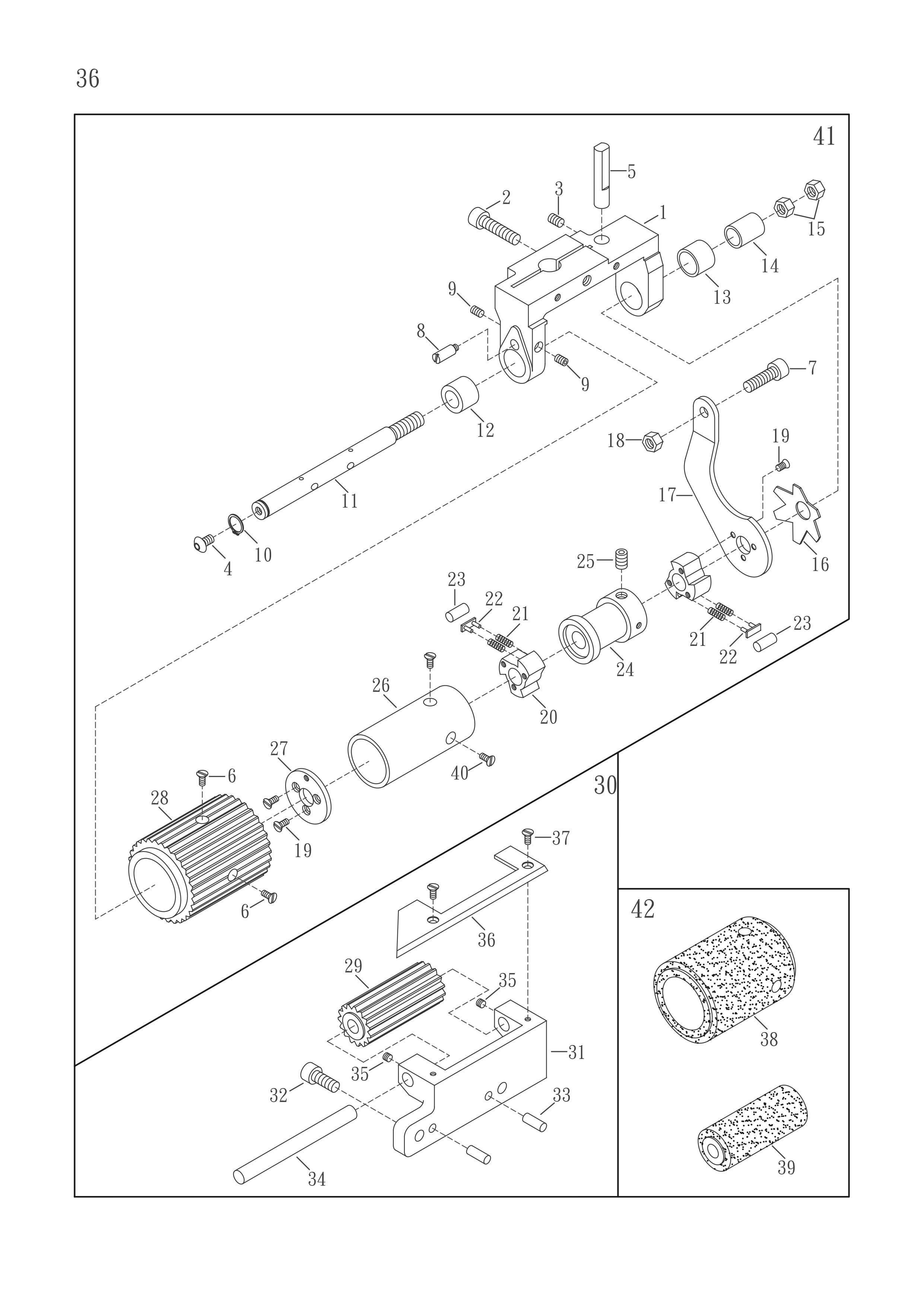 22 PULLER MECHANISM EXCLUSIVE PARTS 3