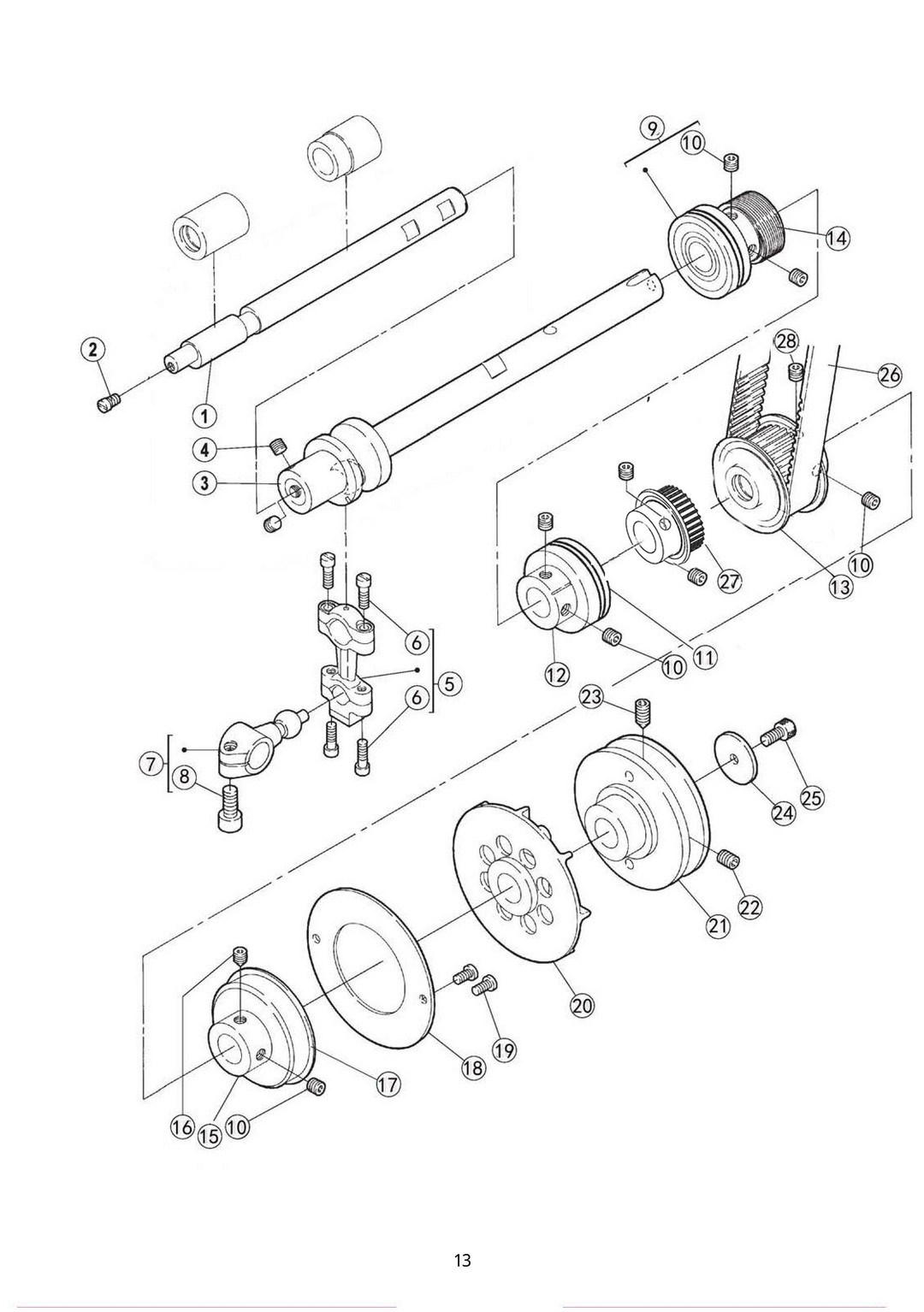 5 Hook Shaft Assemblies