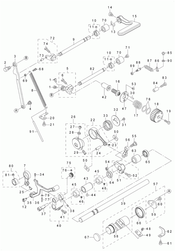 LH-3528ASF - 5.FEED MECHANISM COMPONENTS