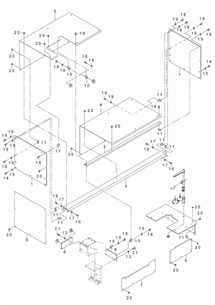 AVP-875A - 28. MAIN BODY COVER COMPONENTS