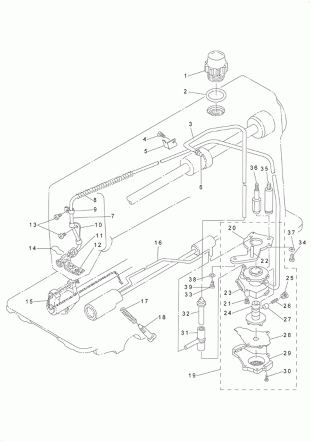 DLU-5490N - 11. OIL LUBLICATION COMPONENTS