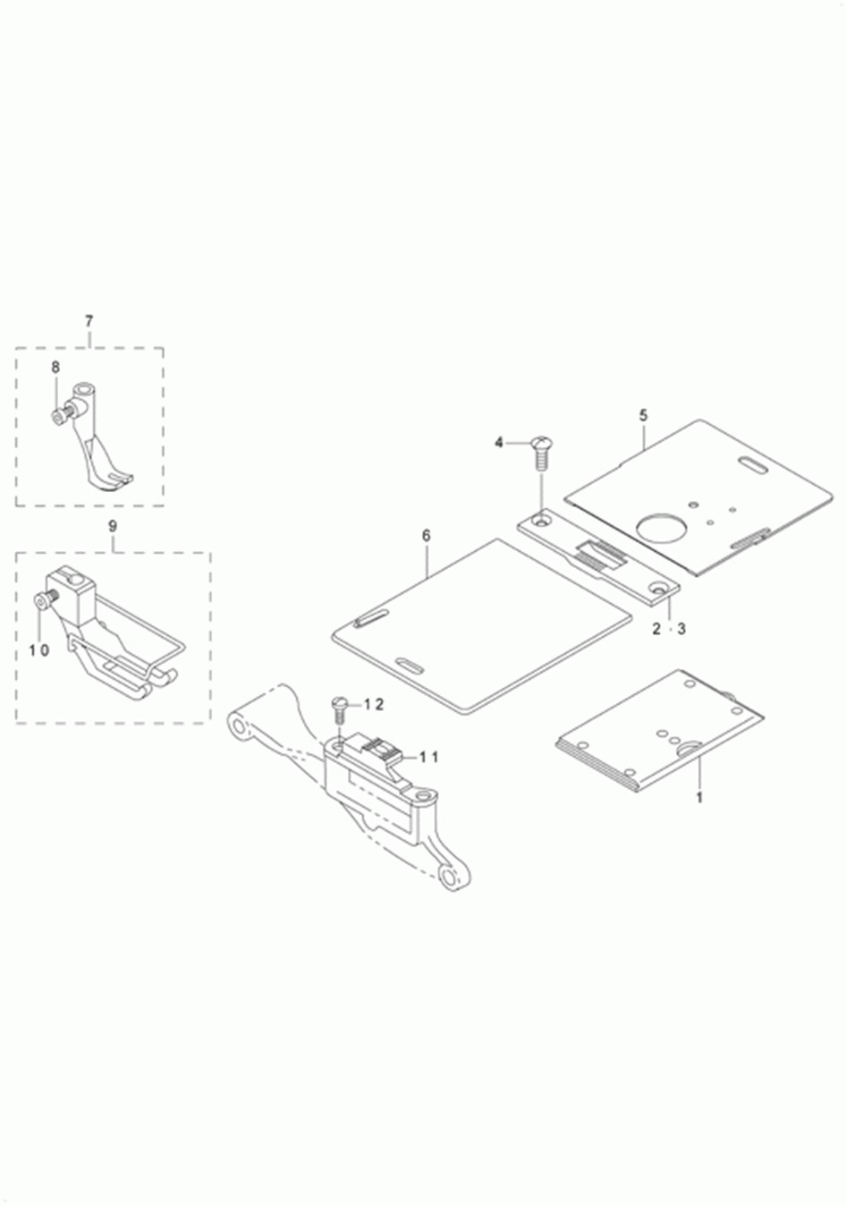 LU-2260N-7 - 22.GAUGE COMPONENTS(LU-2210 STANDARD PARTS)