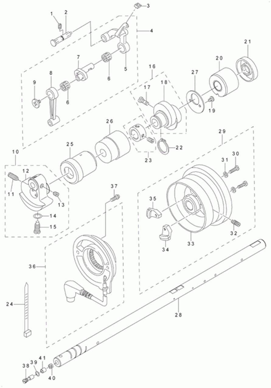 DLN-5410NJ-7 - 2. MAIN SHAFT COMPONENTS