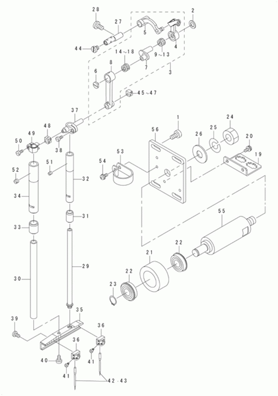 MOL-254 - 2. NEEDLE BAR COMPONENTS