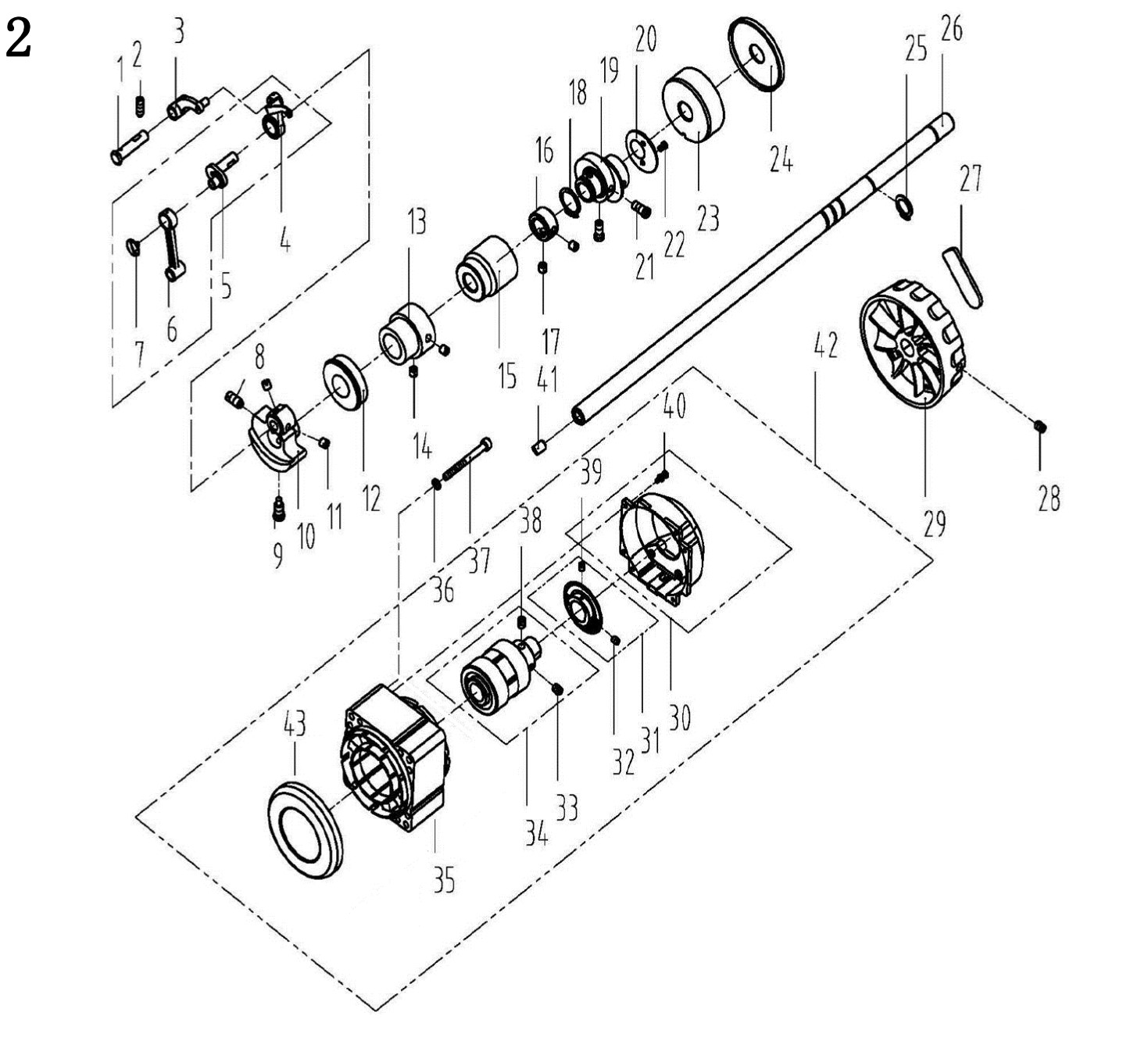 2. Main & Shaft Thread Take-up Components фото