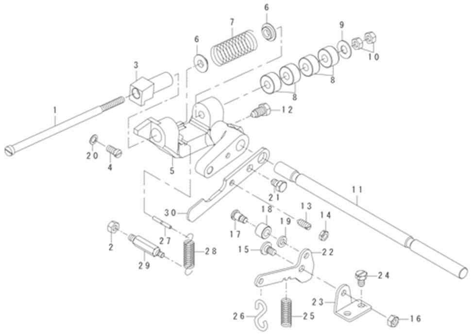 MB-1377 - 9. STOP MOTION MECHANISM COMPONENTS