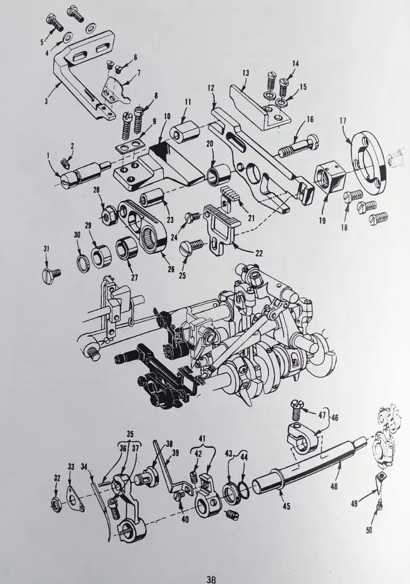 1 NEEDLE DRIVE AND PLAIN FEED MECHANISM фото