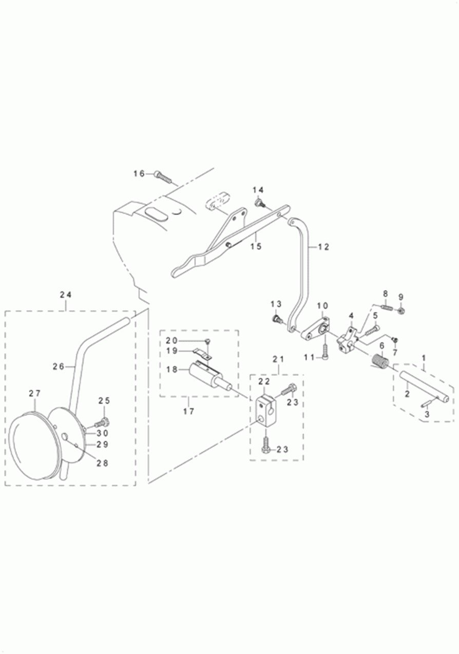 DNU-1541-7 - 10.KNEE LIFTING MECHANISM COMPONENTS