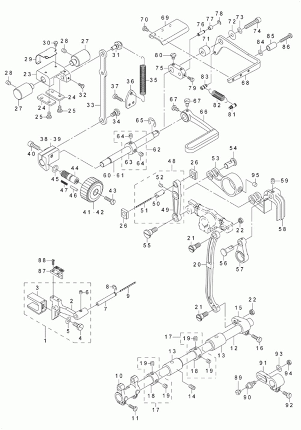 LU-1508H - 5.FEED MECHANISM COMPONENTS