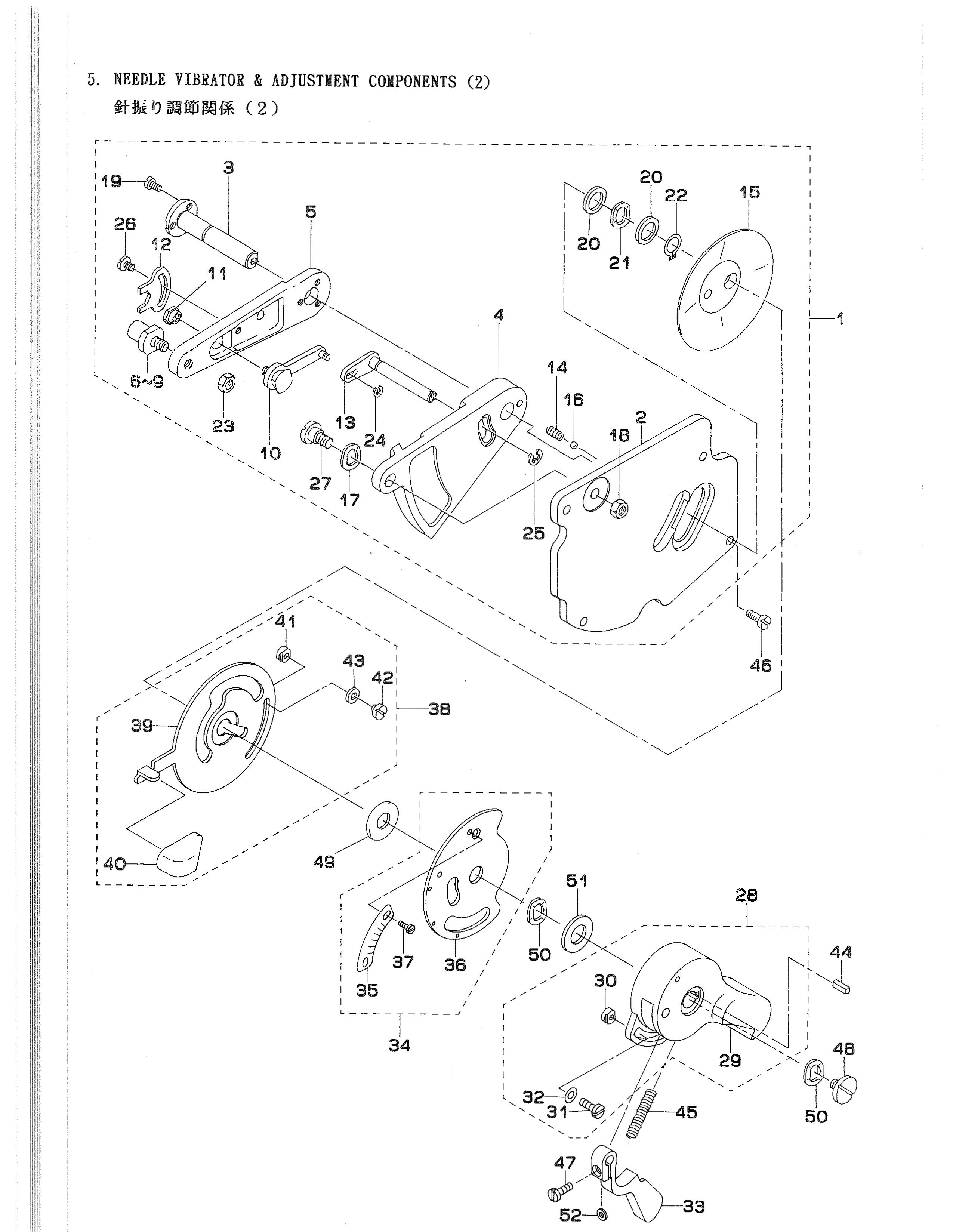 5 NEEDLE VIBRATOR & ADJUSTMENT COMPONENTS 2