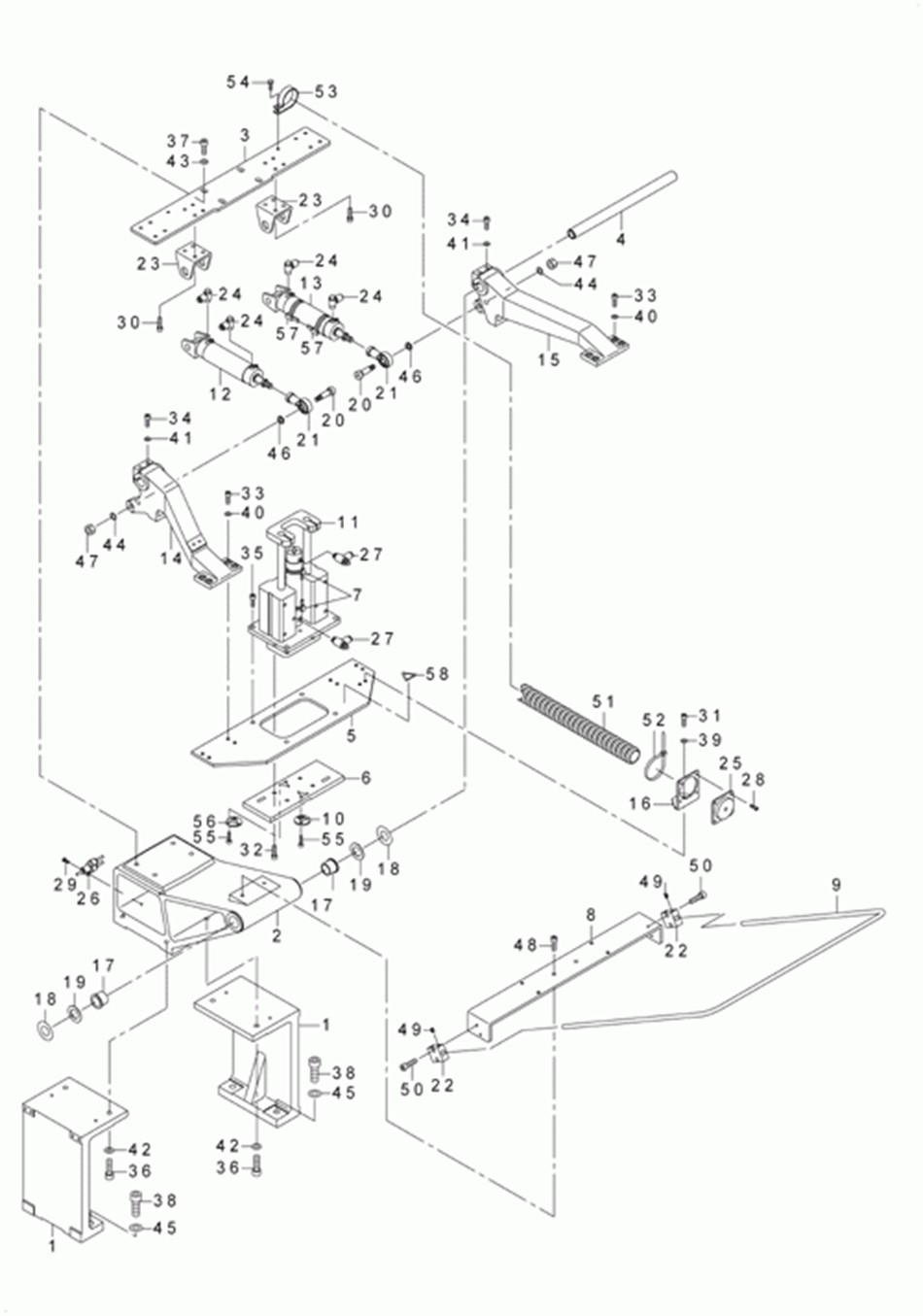 AVP-875S - 16. CREASE MECHANISM COMPONENTS